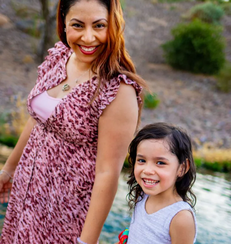 Mom and Daughter Sample Photo