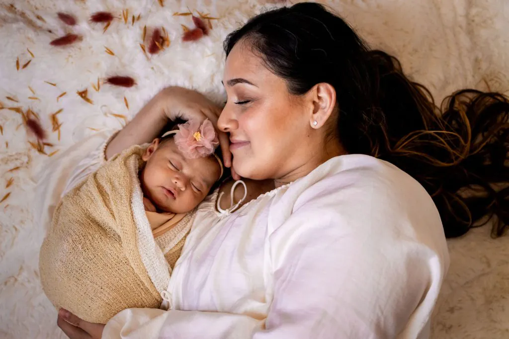 Mother and Newborn Photo Session