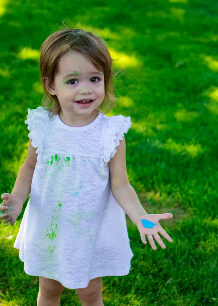 Girl with Colored Powder Session