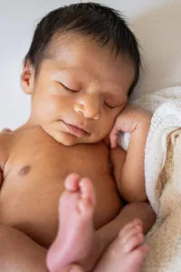 Newborn Baby in Care of Fourth Trimester