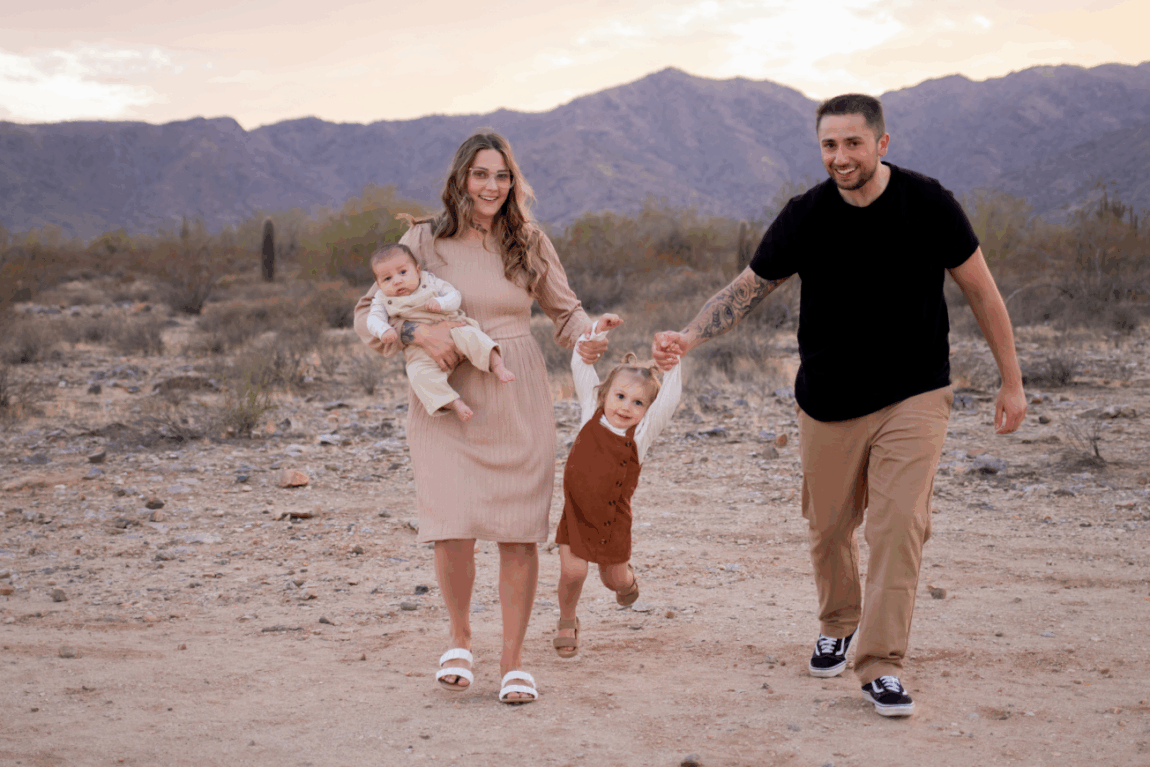 Family Photo of Golden Hour Photography in Arizona