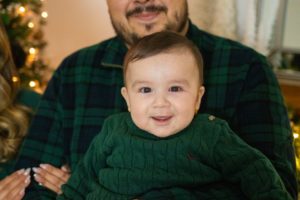 Father and son during a family photo session