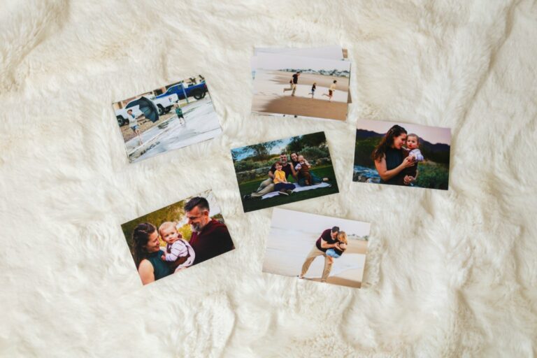Printed photos for updating framed photos